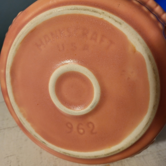 1940s Hankscraft #962 Porcelain Baby Food Warming Dish in Coral~No Cork - Picture 3 of 4